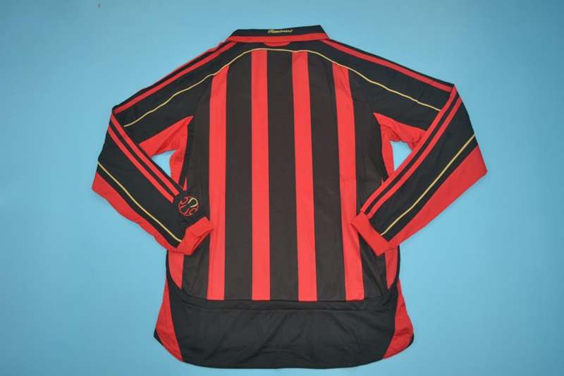 AAA(Thailand) AC Milan 2006/07 Home Retro Soccer Jersey(L/S)