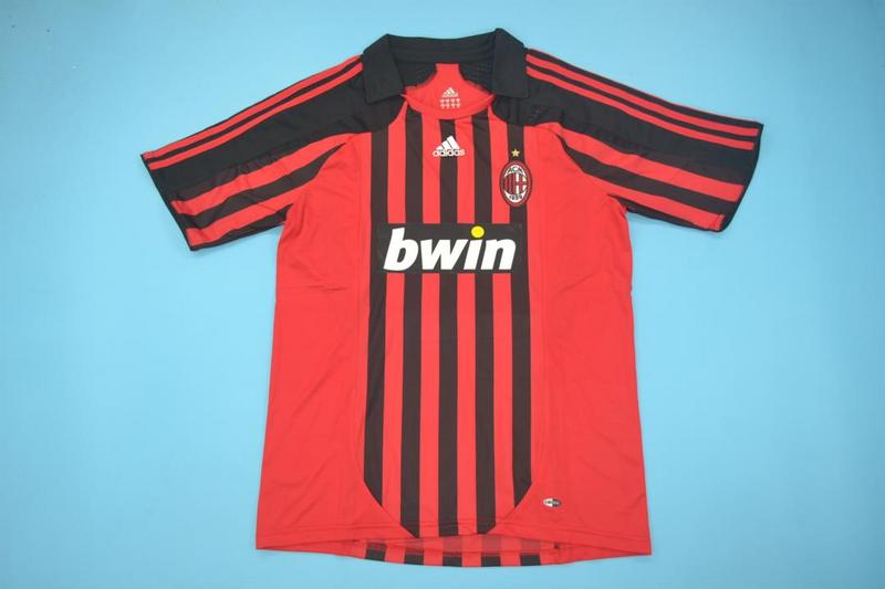 AAA(Thailand) AC Milan 2007/08 Home Retro Soccer Jersey