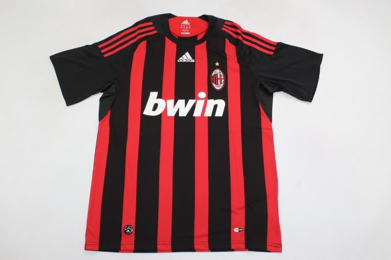 AAA(Thailand) AC Milan 2008/09 Home Retro Soccer Jersey