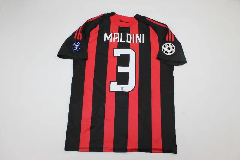 AAA(Thailand) AC Milan 2008/09 Home Retro Soccer Jersey