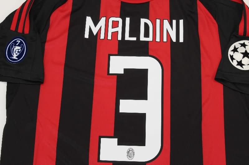 AAA(Thailand) AC Milan 2008/09 Home Retro Soccer Jersey