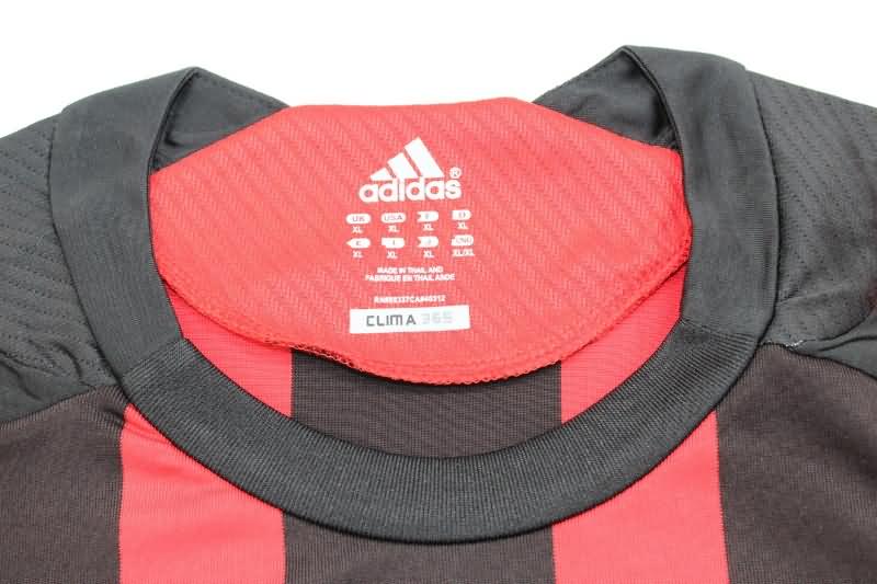 AAA(Thailand) AC Milan 2008/09 Home Long Sleeve Retro Soccer Jersey