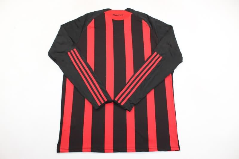 AAA(Thailand) AC Milan 2008/09 Home Long Sleeve Retro Soccer Jersey