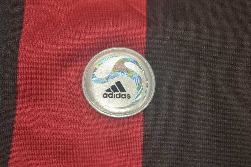 AAA(Thailand) AC Milan 2009/10 Home Retro Soccer Jersey(L/S)