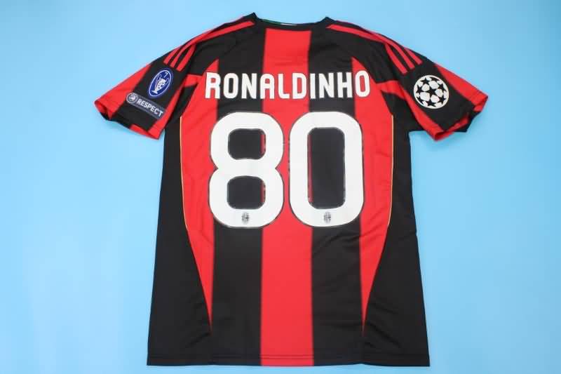 AAA(Thailand) AC Milan 2010/11 Home Retro Soccer Jersey