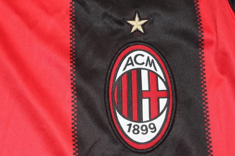 AAA(Thailand) AC Milan 2010/11 Home Long Sleeve Retro Soccer Jersey