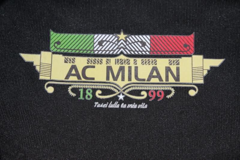 AAA(Thailand) AC Milan 2010/11 Home Long Sleeve Retro Soccer Jersey