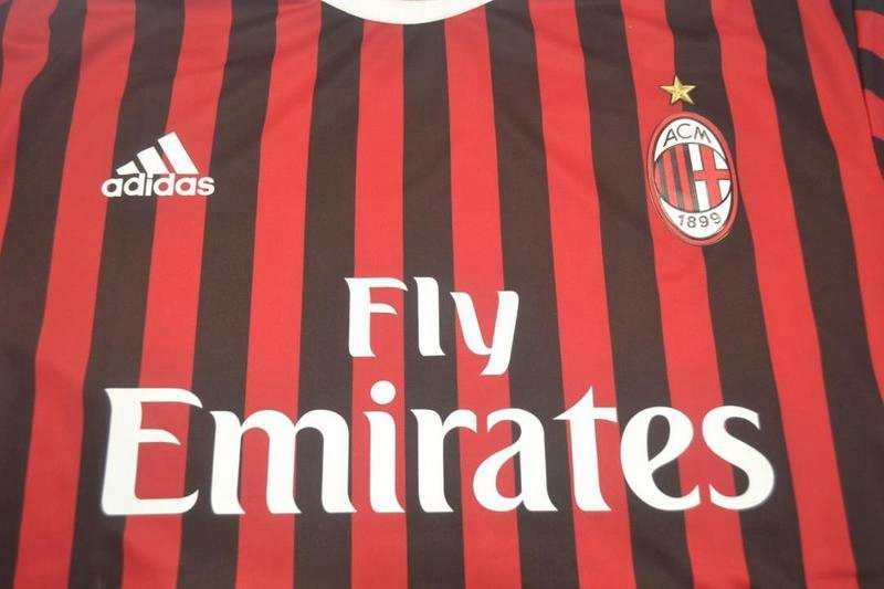 AAA(Thailand) AC Milan 2011/12 Home Retro Soccer Jersey