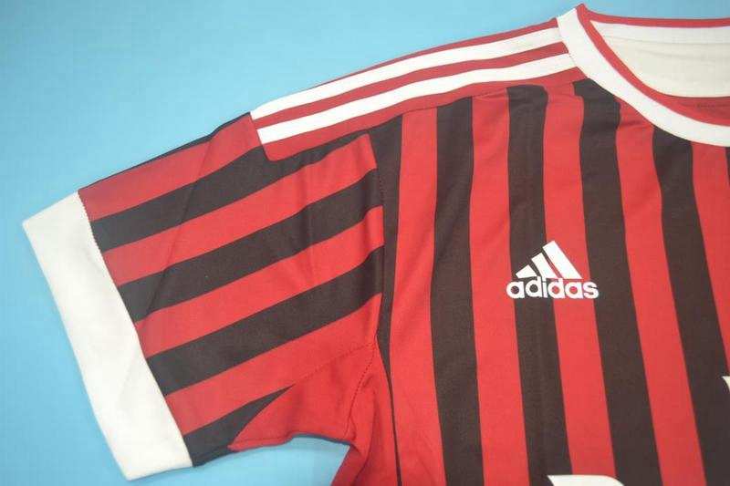 AAA(Thailand) AC Milan 2011/12 Home Retro Soccer Jersey