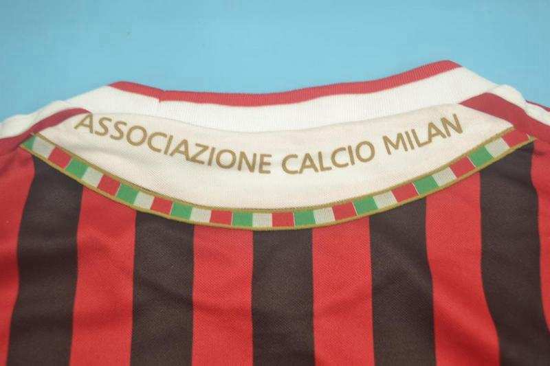 AAA(Thailand) AC Milan 2011/12 Home Retro Soccer Jersey