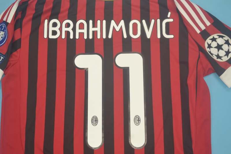 AAA(Thailand) AC Milan 2011/12 Home Retro Soccer Jersey