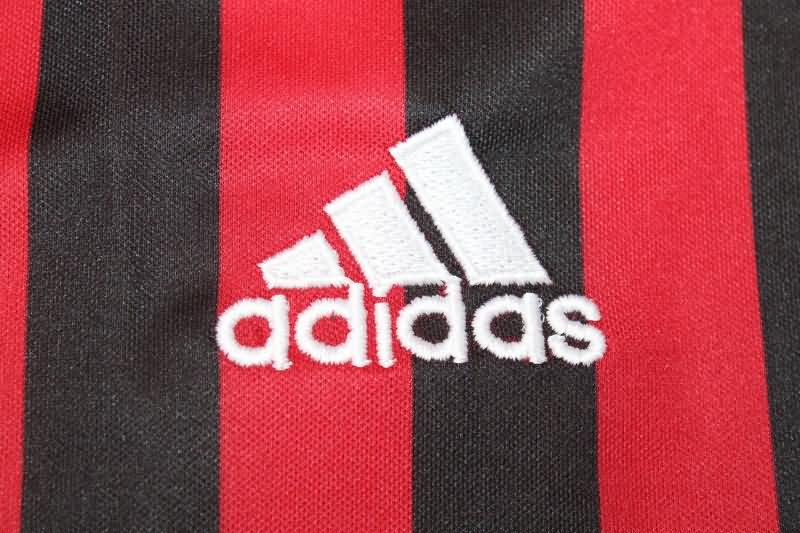 AAA(Thailand) AC Milan 2011/12 Home Retro Long Sleeve Soccer Jersey