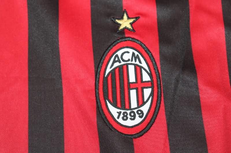 AAA(Thailand) AC Milan 2011/12 Home Retro Long Sleeve Soccer Jersey