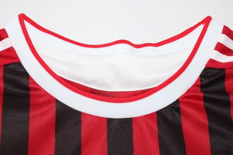 AAA(Thailand) AC Milan 2011/12 Home Retro Long Sleeve Soccer Jersey