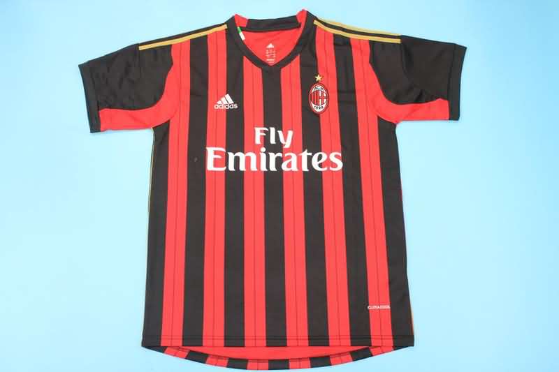 AAA(Thailand) AC Milan 2013/14 Home Retro Soccer Jersey