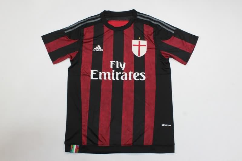 AAA(Thailand) AC Milan 2015/16 Home Retro Soccer Jersey