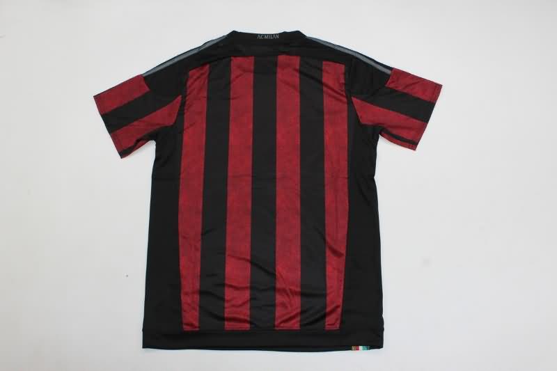 AAA(Thailand) AC Milan 2015/16 Home Retro Soccer Jersey