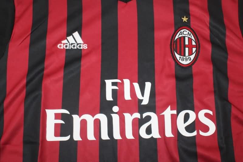 AAA(Thailand) AC Milan 2016/17 Home Retro Soccer Jersey