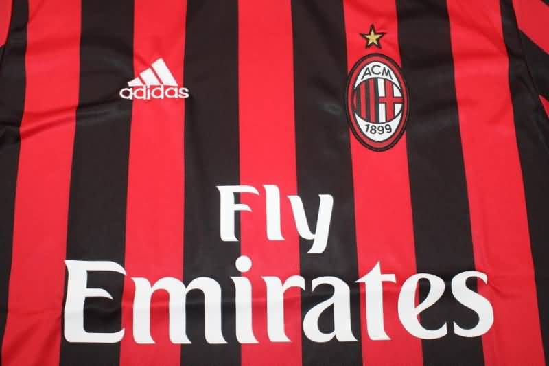 AAA(Thailand) AC Milan 2017/18 Home Retro Soccer Jersey