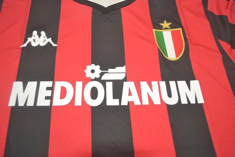 AAA(Thailand) AC Milan 1988/89 Home Retro Soccer Jersey