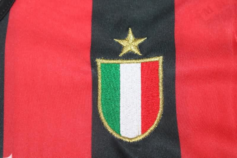 AAA(Thailand) AC Milan 1988/89 Home Long Sleeve Retro Soccer Jersey