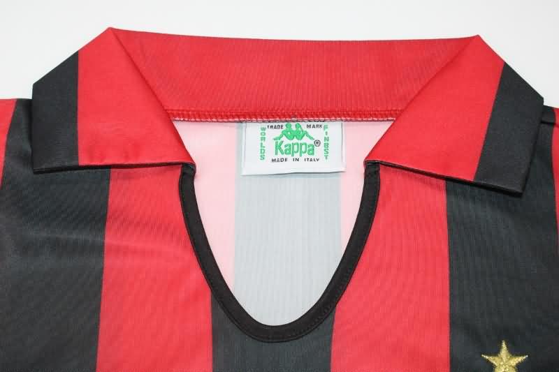 AAA(Thailand) AC Milan 1988/89 Home Long Sleeve Retro Soccer Jersey