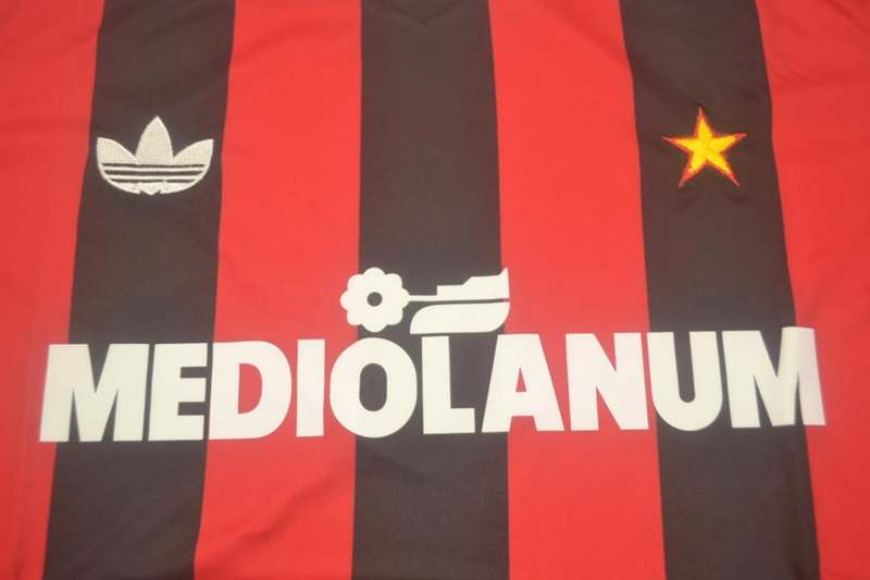 AAA(Thailand) AC Milan 1991/92 Home Retro Soccer Jersey