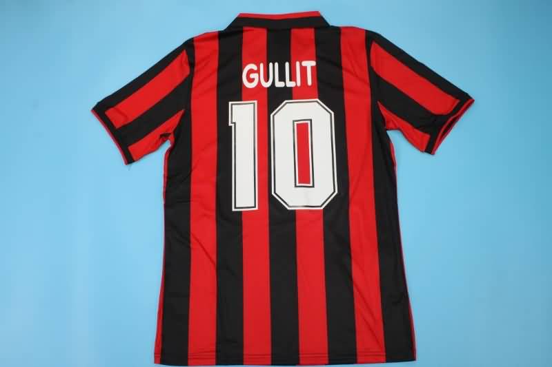 AAA(Thailand) AC Milan 1991/92 Home Retro Soccer Jersey