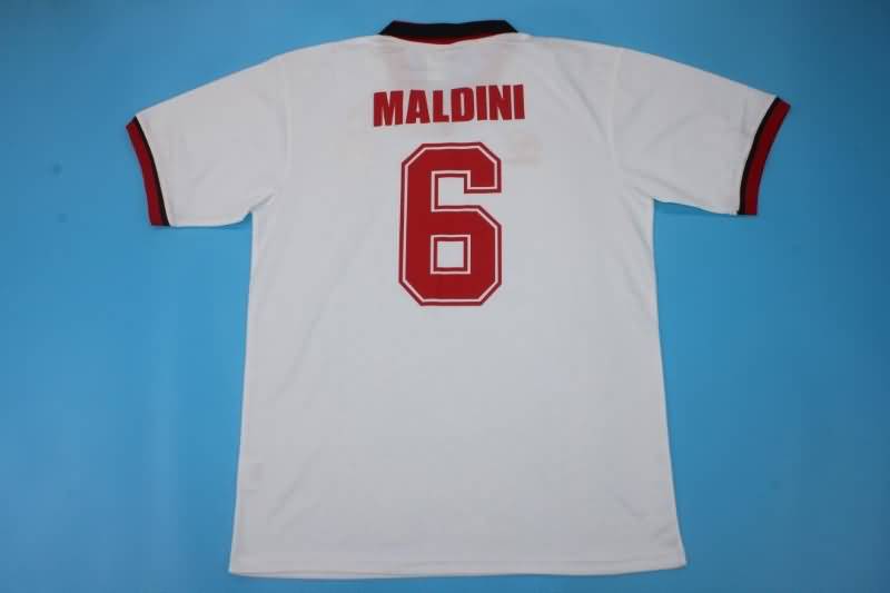 AAA(Thailand) AC Milan 1993/94 Away Retro Soccer Jersey