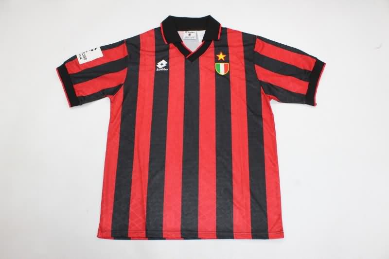 AAA(Thailand) AC Milan 1993/94 Final Retro Soccer Jersey
