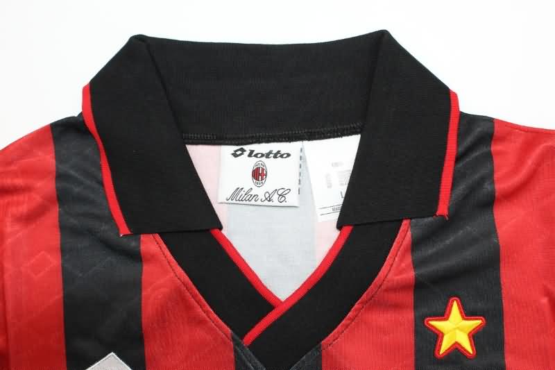 AAA(Thailand) AC Milan 1993/94 Final Retro Soccer Jersey