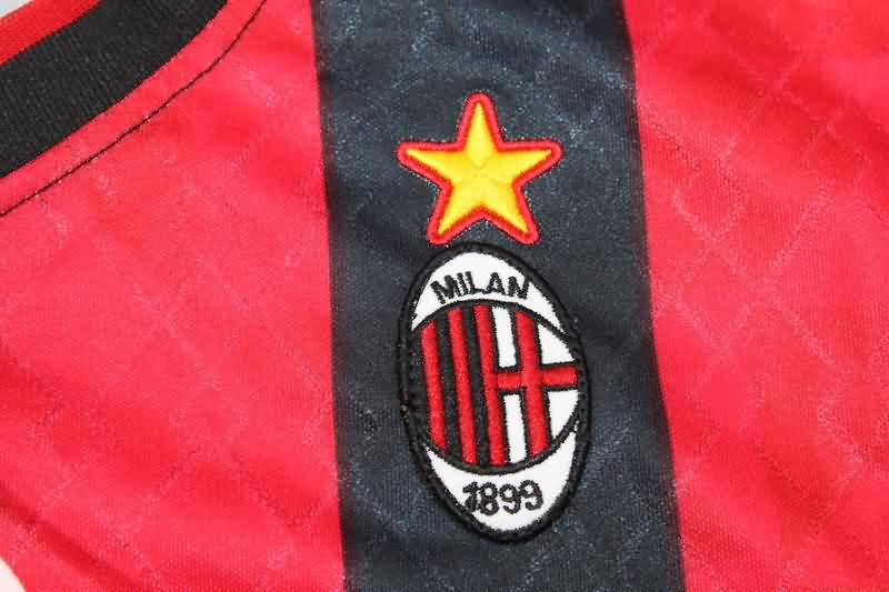 AAA(Thailand) AC Milan 1995/96 Home Retro Soccer Jersey