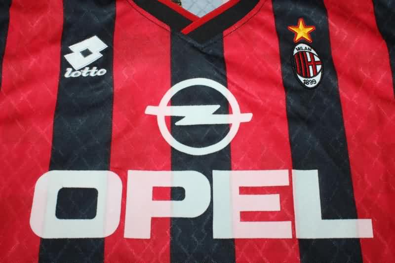 AAA(Thailand) AC Milan 1995/96 Home Retro Soccer Jersey