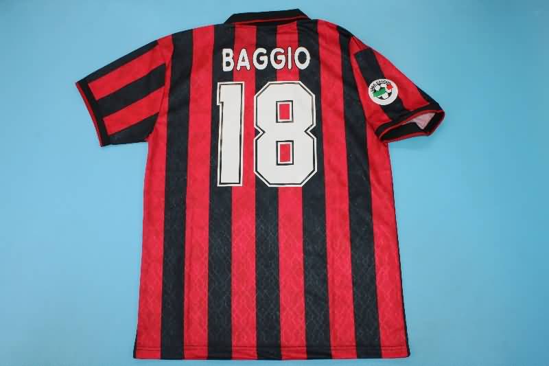 AAA(Thailand) AC Milan 1995/96 Home Retro Soccer Jersey