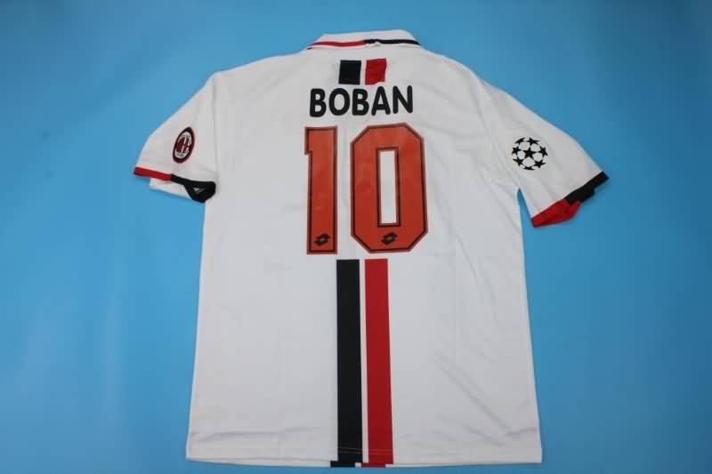 AAA(Thailand) AC Milan 1995/97 Away Retro Soccer Jersey