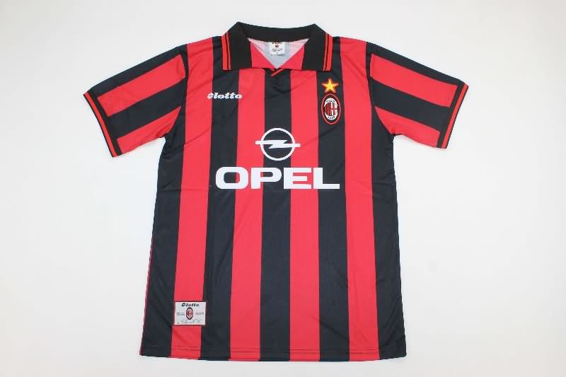 AAA(Thailand) AC Milan 1997/98 Home Retro Soccer Jersey