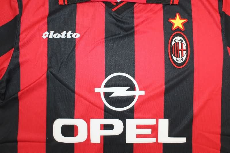 AAA(Thailand) AC Milan 1997/98 Home Retro Soccer Jersey