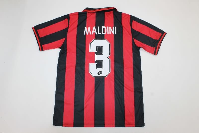 AAA(Thailand) AC Milan 1997/98 Home Retro Soccer Jersey