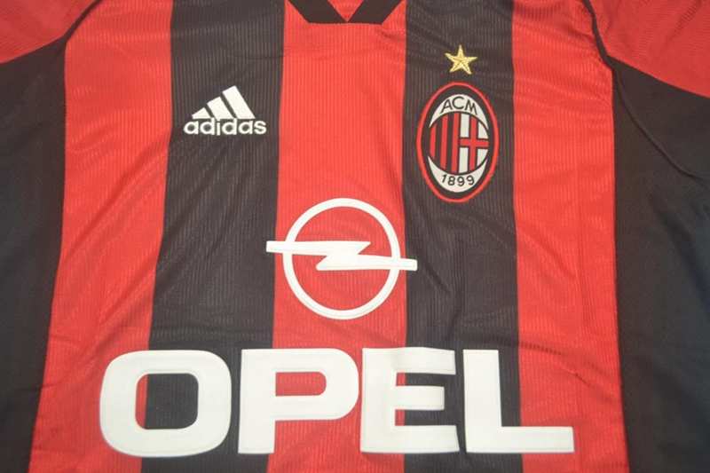 AAA(Thailand) AC Milan 1998/99 Home Retro Soccer Jersey