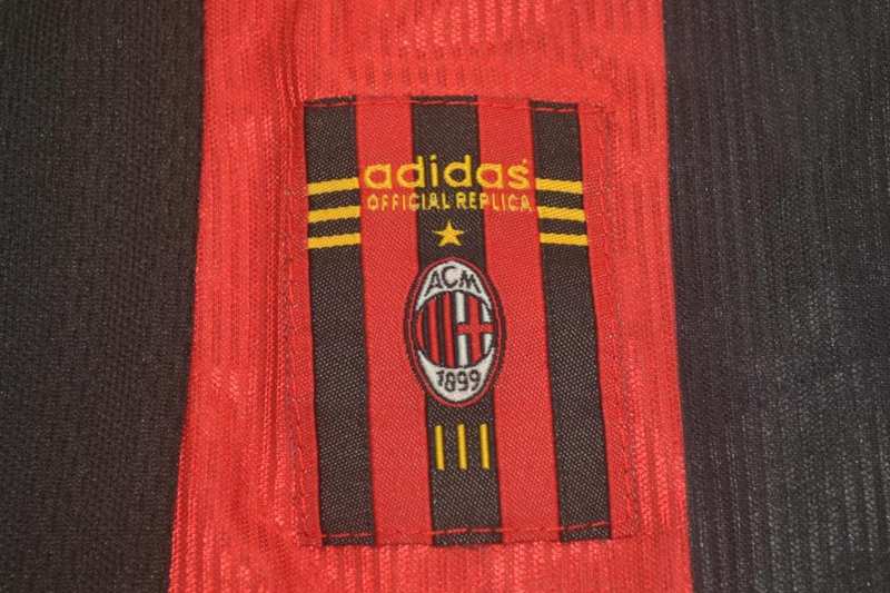 AAA(Thailand) AC Milan 1998/99 Home Retro Soccer Jersey