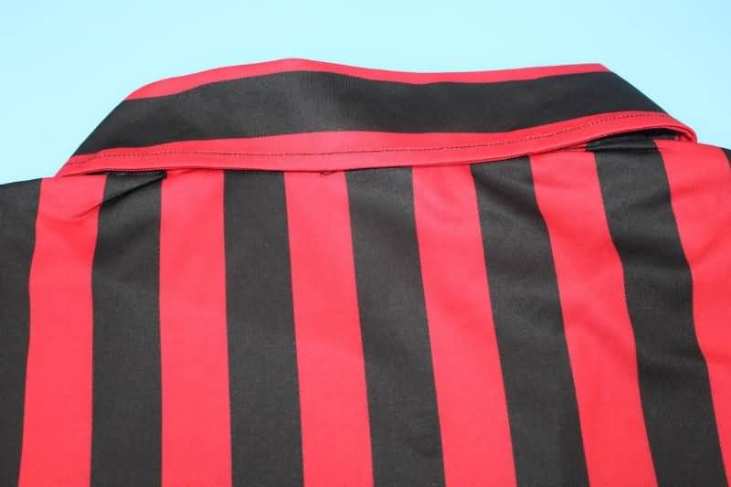 AAA(Thailand) AC Milan 1999/00 Home Long Slevee Retro Soccer Jersey