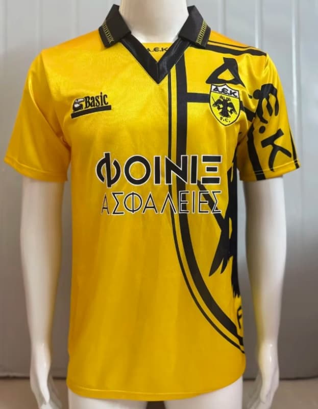 AAA(Thailand) AEK Athens 1994/95 Home Retro Soccer Jersey