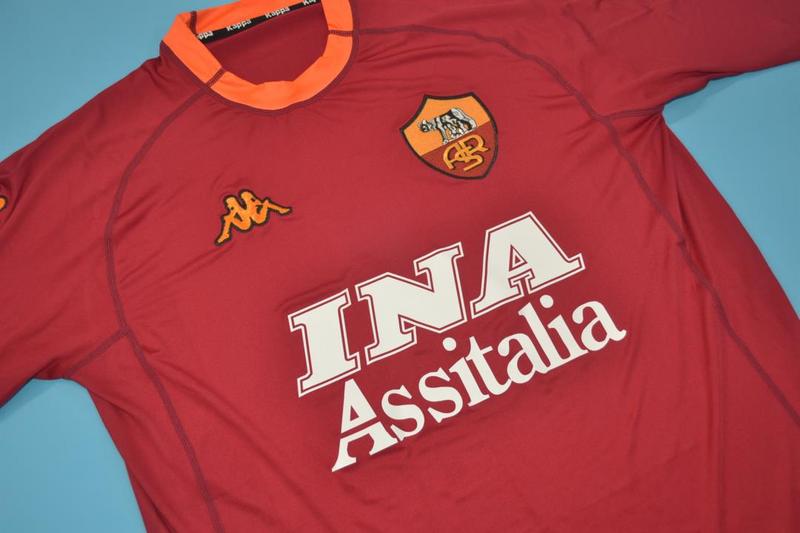 AAA(Thailand) AS Roma 2000/01 Home Retro Soccer Jersey