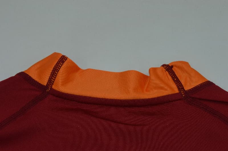 AAA(Thailand) AS Roma 2000/01 Home Retro Long Sleeve Soccer Jersey