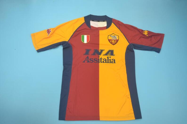 AAA(Thailand) AS Roma 2001/02 Home Retro Soccer Jersey
