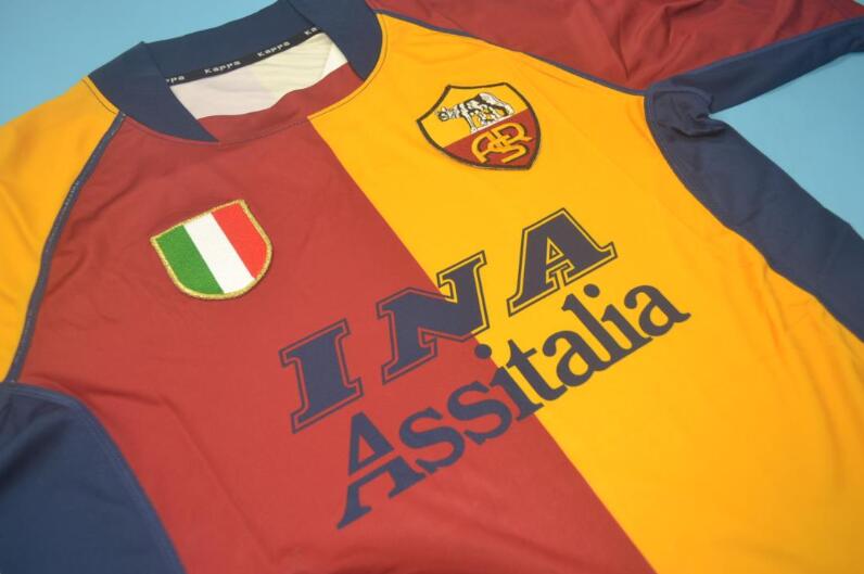 AAA(Thailand) AS Roma 2001/02 Home Retro Soccer Jersey