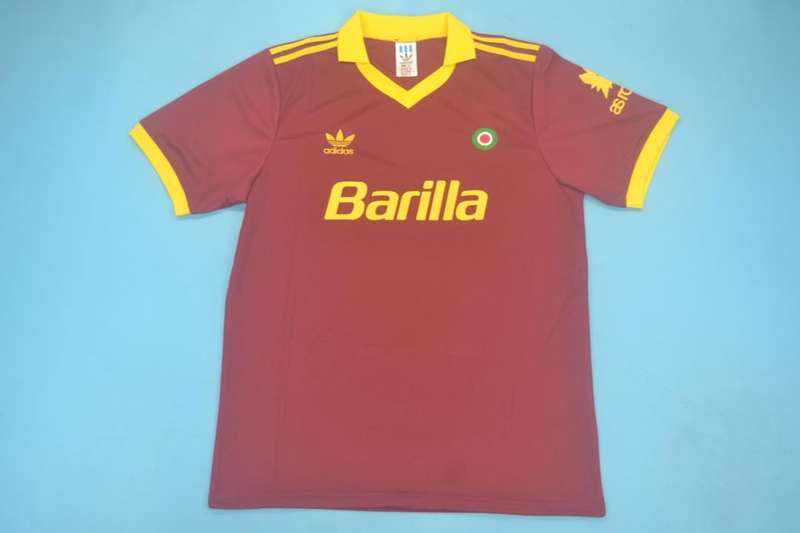 AAA(Thailand) AS Roma 1991/92 Home Retro Soccer Jersey