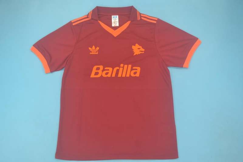 AAA(Thailand) AS Roma 1992/94 Home Retro Soccer Jersey