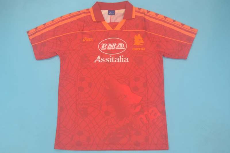 AAA(Thailand) AS Roma 1995/96 Home Retro Soccer Jersey