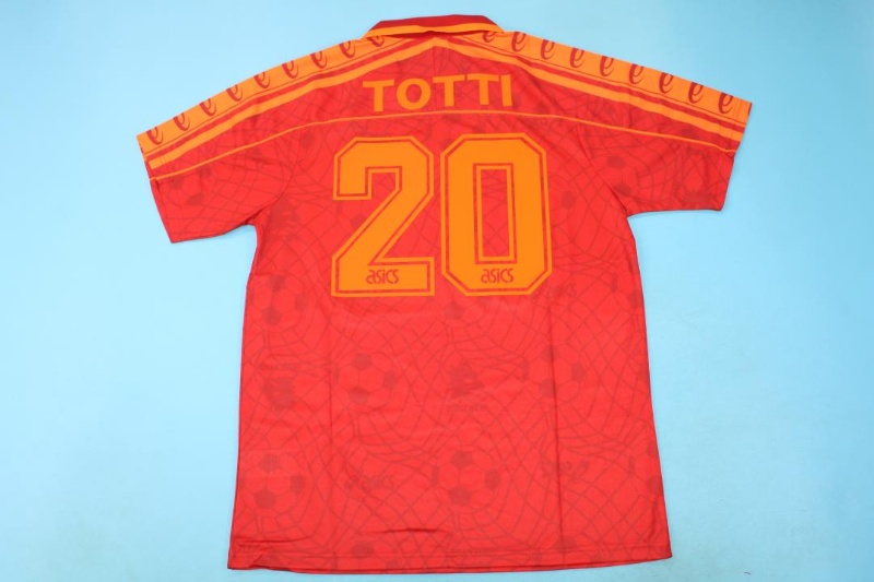 AAA(Thailand) AS Roma 1995/96 Home Retro Soccer Jersey